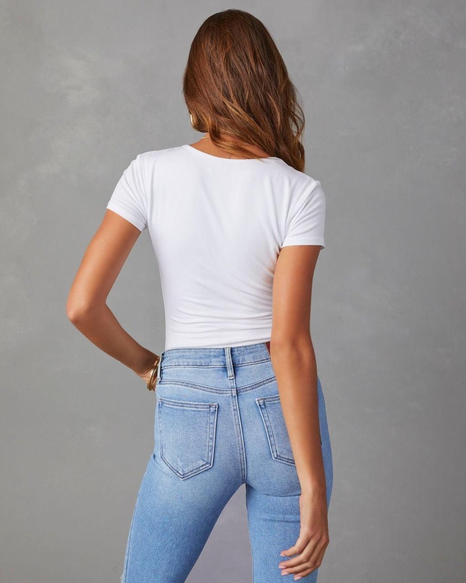 Exclusive Fashion Wash Jeans For Women — Light Blue — Size 2XL — Alternate View 9