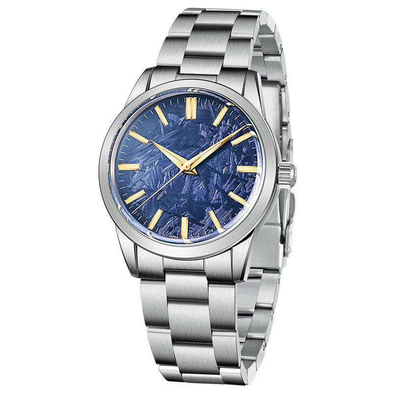 Exclusive Fashion Waterproof High-grade Quartz Watch — Blue face — Detail View