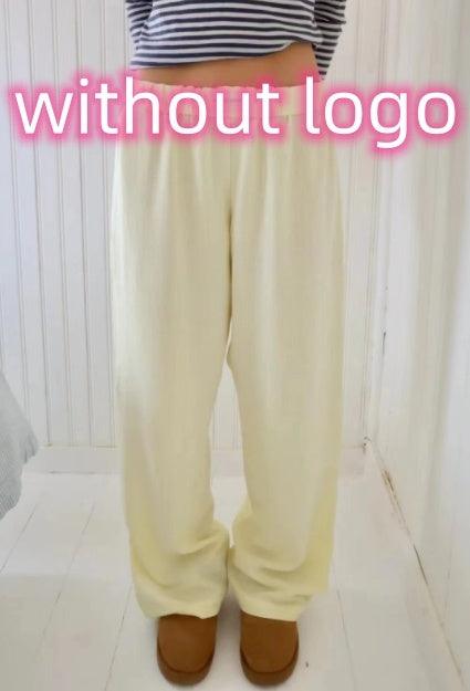 Exclusive Fashion Y2K Striped Straight Trousers Summer Elastic High Waist Wide Leg Pants For Women — Blue — Size L — Alternate View 14