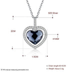 Exclusive 925 Sterling Silver Diamond Heart — White Gold Plated — Size 925 Silver — Alternate View 7