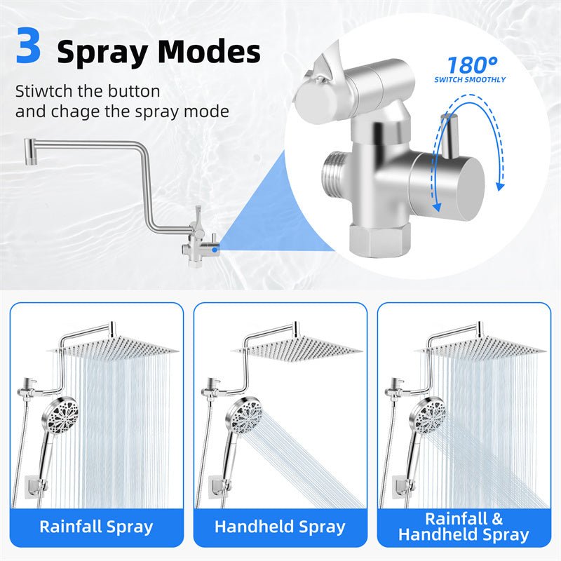 Exclusive Filter Gun Top Spray Shower Set — Top Spray Shower — Alternate View 7
