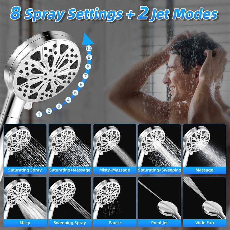 Exclusive Filter Gun Top Spray Shower Set — Top Spray Shower — Alternate View 10