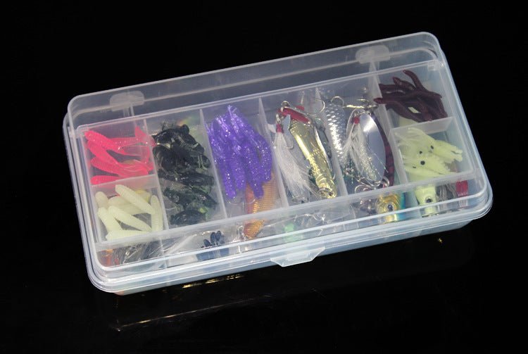 Exclusive Fishing Gear Sequined Soft Bait Set — Colorful — Lifestyle View