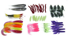 Exclusive Fishing Gear Sequined Soft Bait Set — Colorful — Detail View