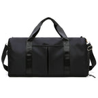 Exclusive Fitness Sports Travel Bag For Women And Men — Black — Size L — Side View