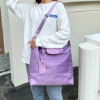 Exclusive Fitness Travel Bags For Women — Purple — Top View