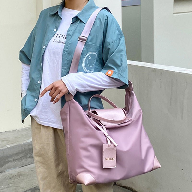 Exclusive Fitness Travel Bags For Women — Purple — Back View