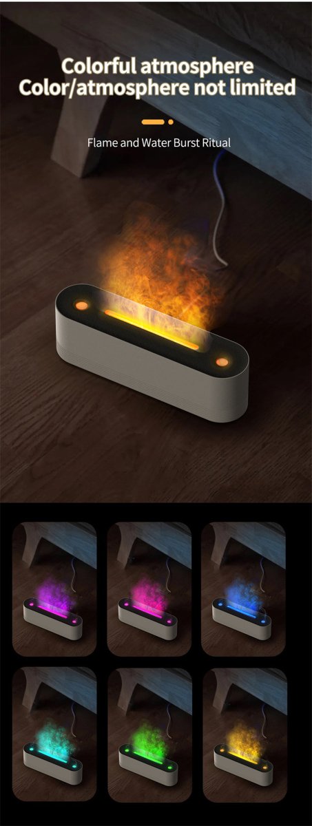 Exclusive Ultrasonic 7 Colors Aroma Diffuser — Black — Size USB — Alternate View 17