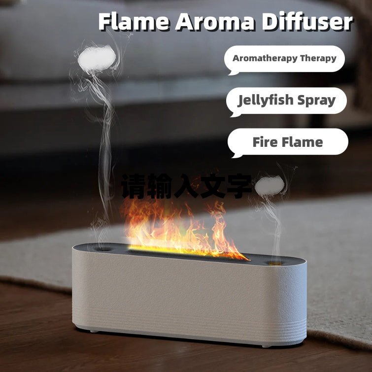 Exclusive Ultrasonic 7 Colors Aroma Diffuser — Black — Size USB — Side View