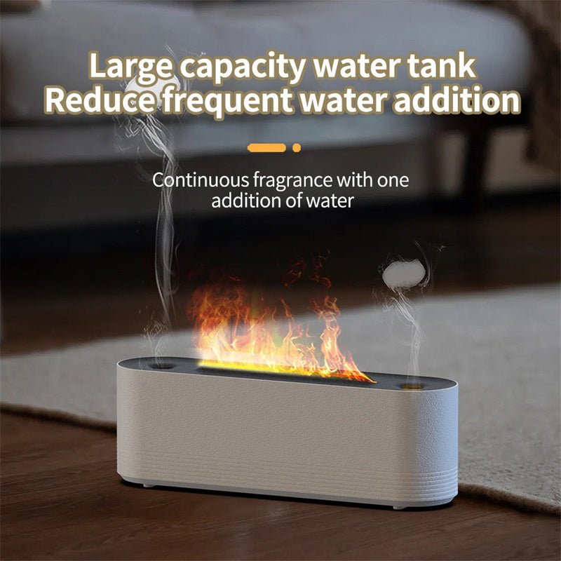 Exclusive Ultrasonic 7 Colors Aroma Diffuser — Black — Size USB — Back View