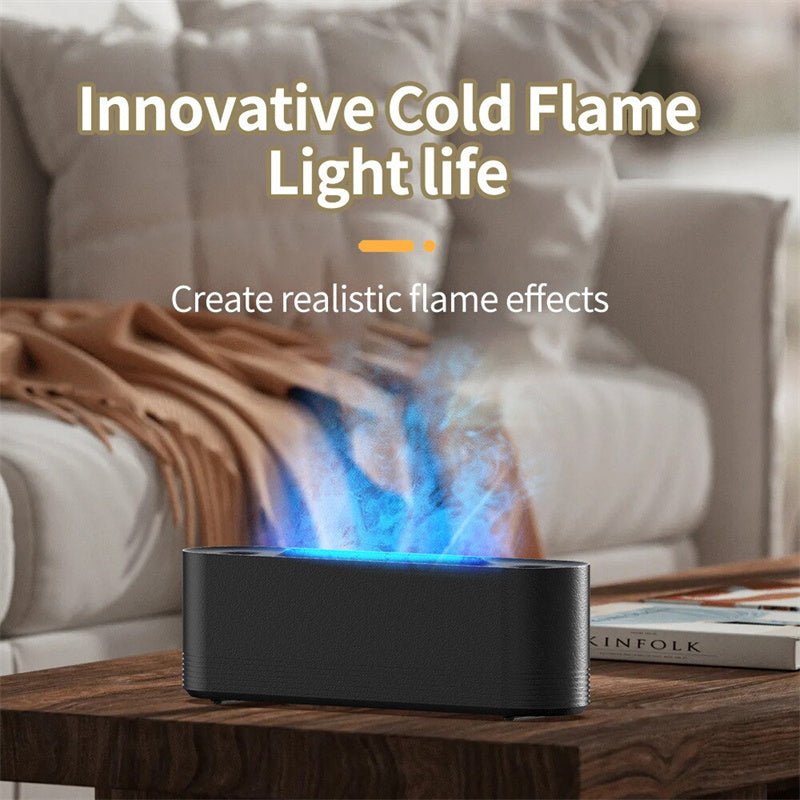 Exclusive Ultrasonic 7 Colors Aroma Diffuser — Black — Size USB — Top View