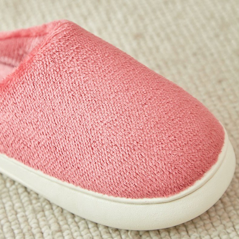 Exclusive Fleece-lined Thickened Cotton Slippers Platform — Pink — Size 36or37 — Alternate View 11