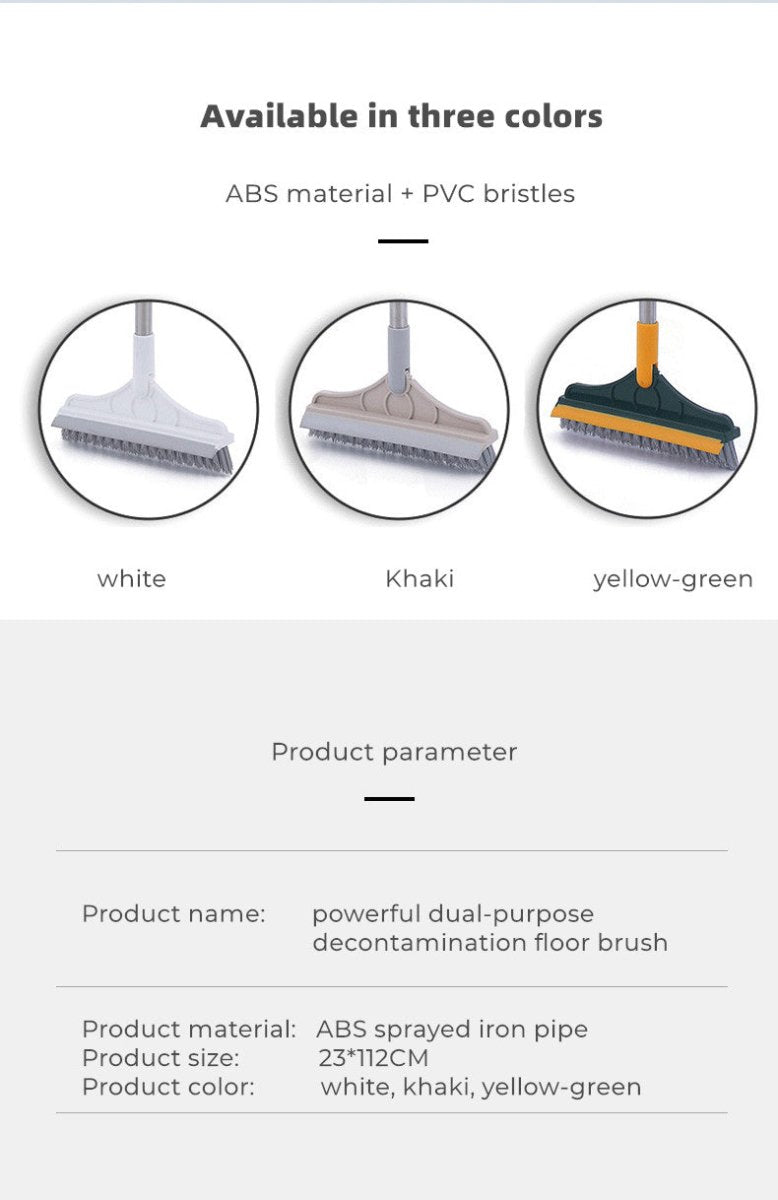 Exclusive Bristled Floor Gap Cleaner Brush — Yellow Green — Size 110x23cm — Alternate View 12