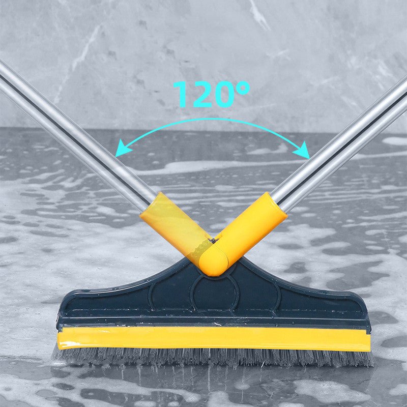 Exclusive Bristled Floor Gap Cleaner Brush — Yellow Green — Size 110x23cm — Back View
