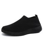 Exclusive Flying Knit Sneakers Men | Lightweight Running Shoes — Black — Size 39 — Alternate View 9