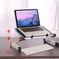 Exclusive Ergonomic Desk Laptop Holder — White — Front View