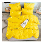 Exclusive Four-piece bedding set — Red — Size 1.5M — Front View