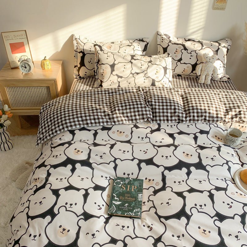 Exclusive Cute Cartoon Bed Sheet Set | Soft & Stylish Four-Piece — 1 Style — Size 150x200cm 3pcs — Detail View
