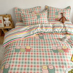 Exclusive Cute Cartoon Bed Sheet Set | Soft & Stylish Four-Piece — 1 Style — Size 150x200cm 3pcs — Side View