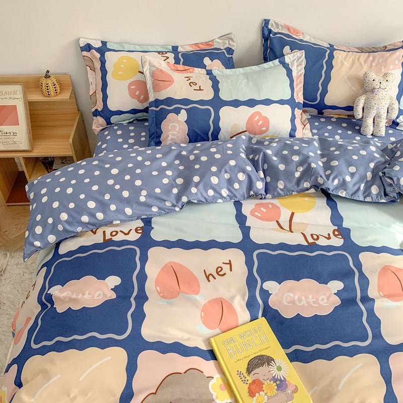 Exclusive Cute Cartoon Bed Sheet Set | Soft & Stylish Four-Piece — 1 Style — Size 150x200cm 3pcs — Alternate View 10