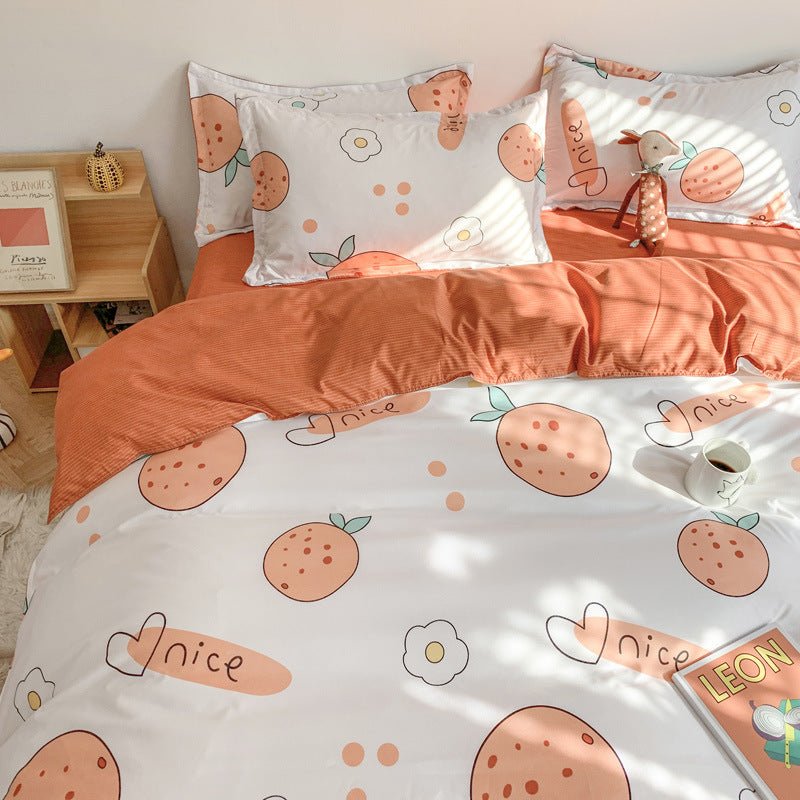Exclusive Cute Cartoon Bed Sheet Set | Soft & Stylish Four-Piece — 1 Style — Size 150x200cm 3pcs — Lifestyle View