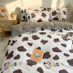 Exclusive Cute Cartoon Bed Sheet Set | Soft & Stylish Four-Piece — 1 Style — Size 150x200cm 3pcs — Back View