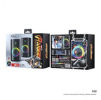 Exclusive Game Colorful E-sports Desktop Bluetooth Speaker — Black — Top View