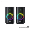 Exclusive Game Colorful E-sports Desktop Bluetooth Speaker — Black — Front View