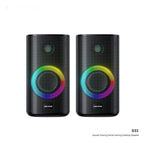 Exclusive Game Colorful E-sports Desktop Bluetooth Speaker — Black — Front View