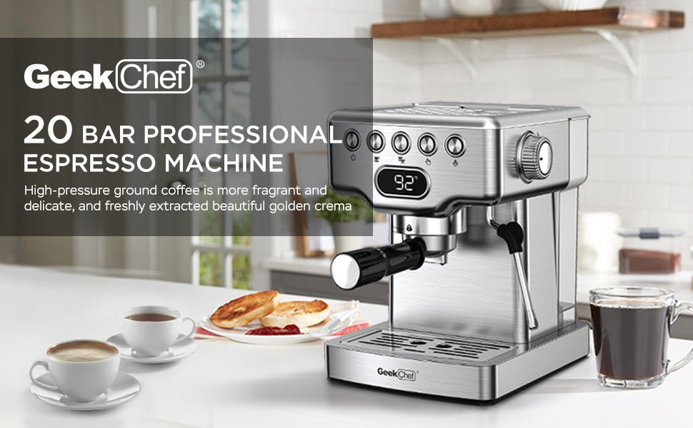 Exclusive 20 Bar Espresso Machine With Milk Frother — Alternate View 7