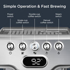 Exclusive 20 Bar Espresso Machine With Milk Frother — Detail View
