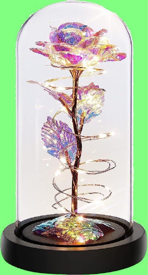 Exclusive Elegant Gold Foil Gift — Rose — Detail View