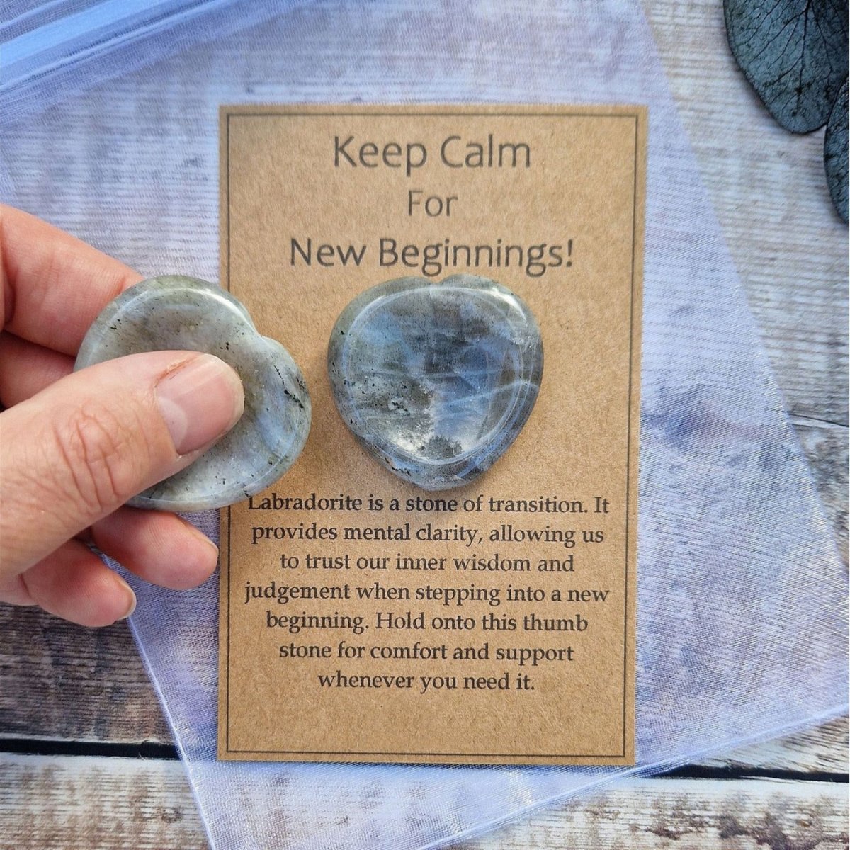 Exclusive Good Luck Support Crystal Gift — GoodLuck — Back View