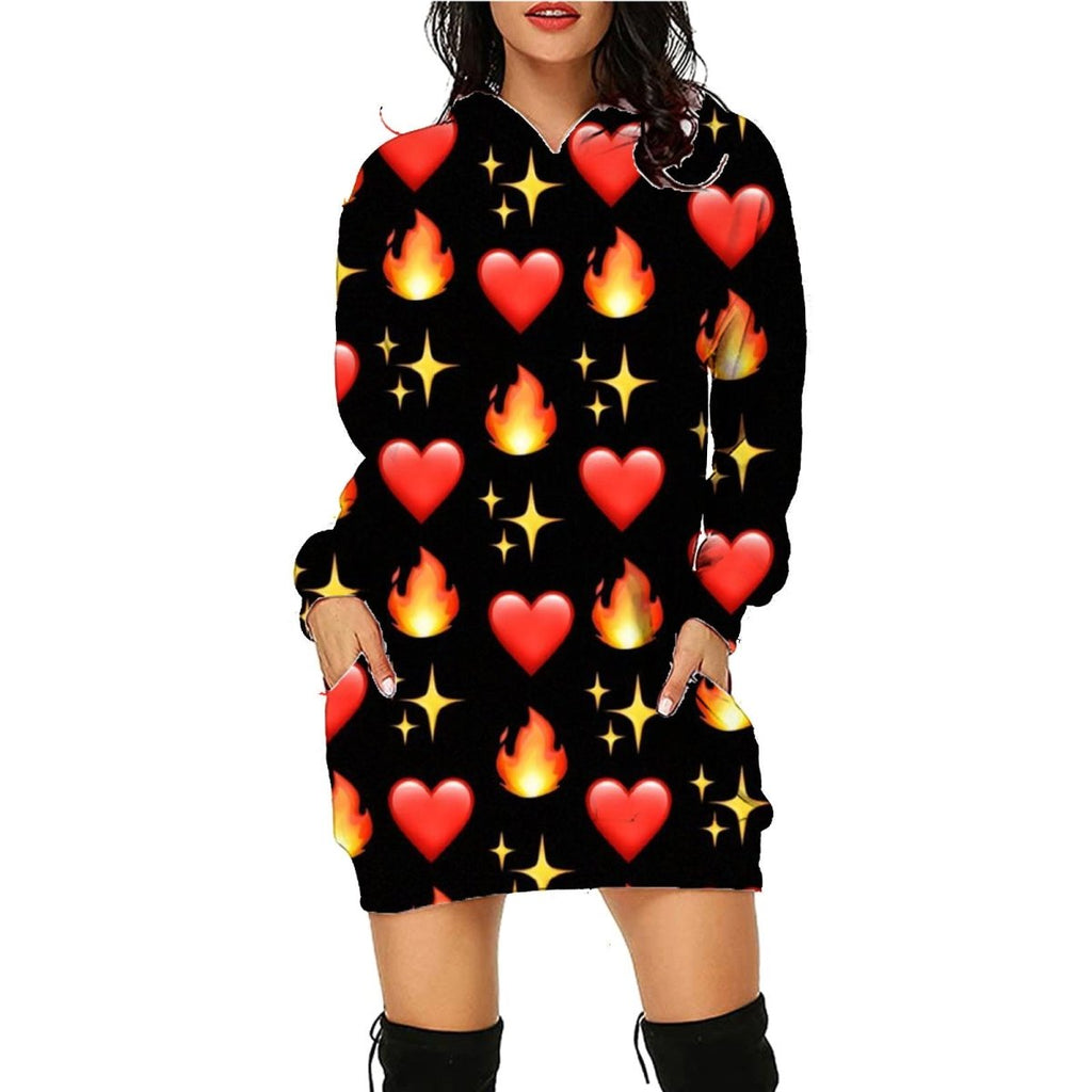 Exclusive Halloween Print Long Hoodie With Pockets — SC10 — Size L — Alternate View 7