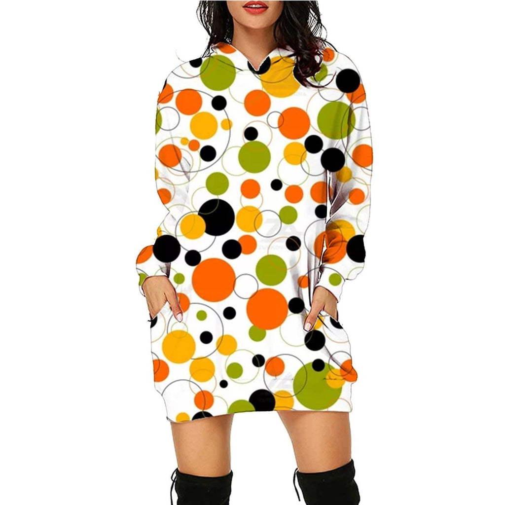 Exclusive Halloween Print Long Hoodie With Pockets — SC10 — Size L — Alternate View 9