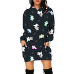 Exclusive Halloween Print Long Hoodie With Pockets — SC10 — Size L — Alternate View 10