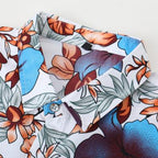 Exclusive Men's Hawaiian Print Shirt — Blue — Size 3XL — Back View
