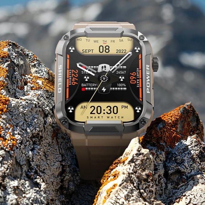 Exclusive HD Large-screen Bluetooth Call Smart Watch — Khaki — Alternate View 9
