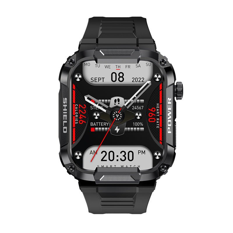Exclusive HD Large-screen Bluetooth Call Smart Watch — Khaki — Lifestyle View