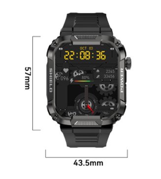 Exclusive HD Large-screen Bluetooth Call Smart Watch — Khaki — Alternate View 12
