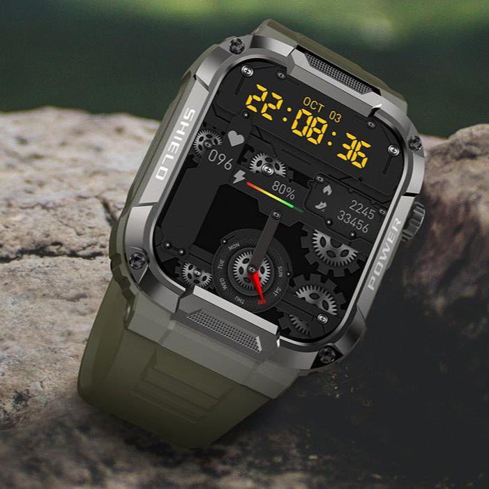 Exclusive HD Large-screen Bluetooth Call Smart Watch — Khaki — Alternate View 10
