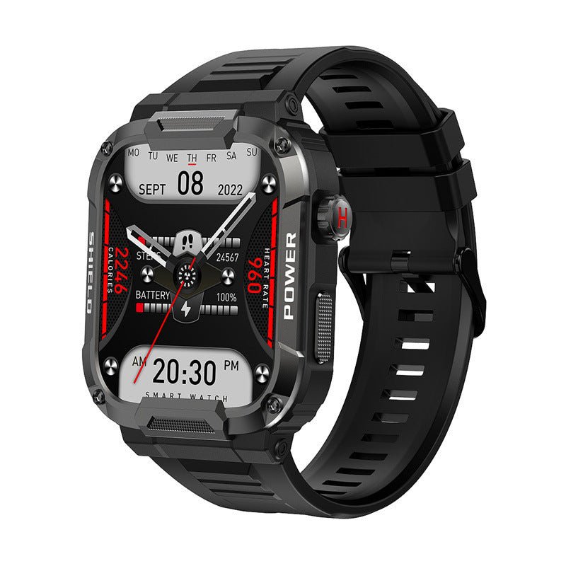 Exclusive HD Large-screen Bluetooth Call Smart Watch — Khaki — Detail View