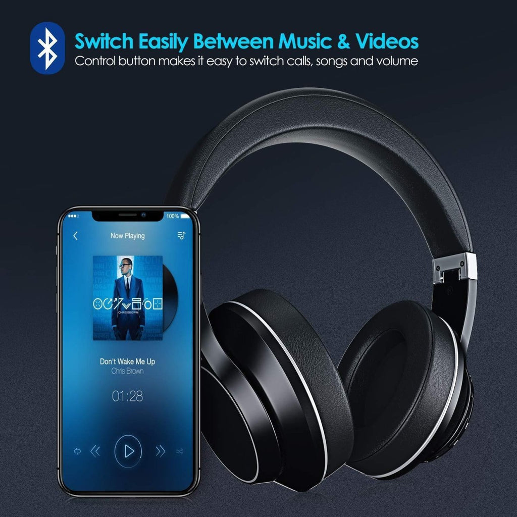 Exclusive Headworn Sports Noise Cancelling Bluetooth Earphones — Black — Alternate View 7