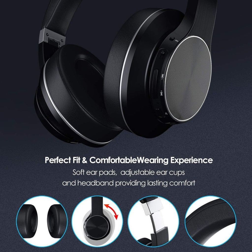 Exclusive Headworn Sports Noise Cancelling Bluetooth Earphones — Black — Alternate View 9