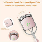 Exclusive Heated Eyelash Curlers — Pink — Top View
