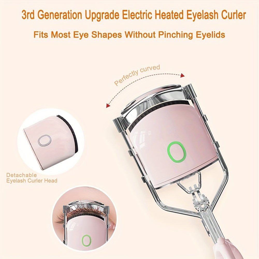 Exclusive Heated Eyelash Curlers — Pink — Top View
