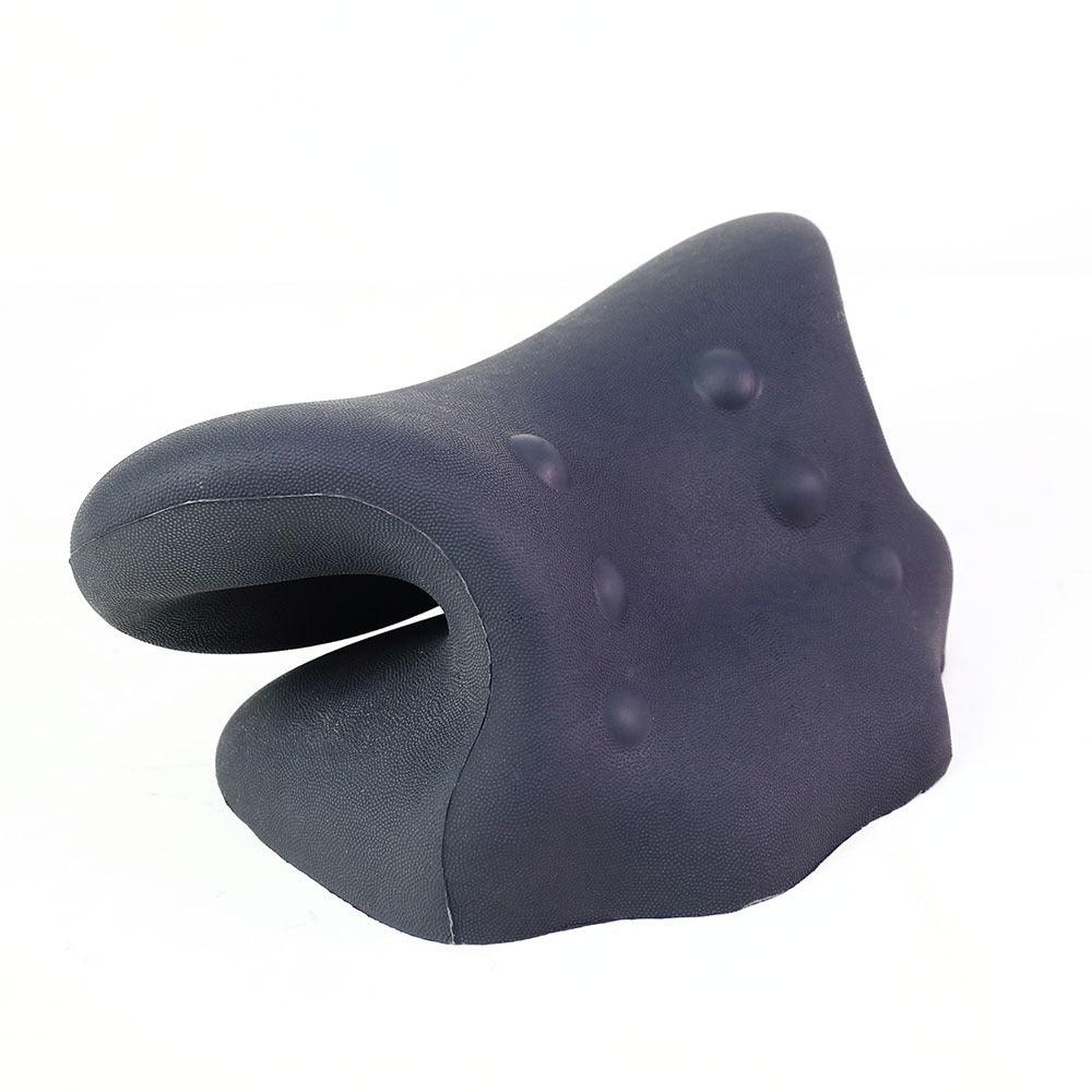 Exclusive Heated Traction Pillow Home Cervical Massage — Blue — Size Ordinary — Side View
