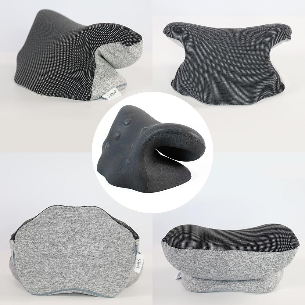 Exclusive Heated Traction Pillow Home Cervical Massage — Blue — Size Ordinary — Lifestyle View