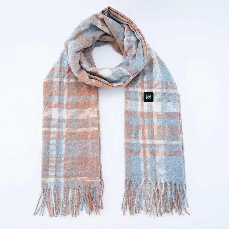 Exclusive Fast Heating Scarf | USB Electric Heated Warmer Winter — Black — Size USB — Lifestyle View