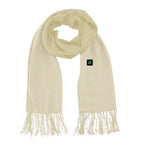 Exclusive Fast Heating Scarf | USB Electric Heated Warmer Winter — Black — Size USB — Back View